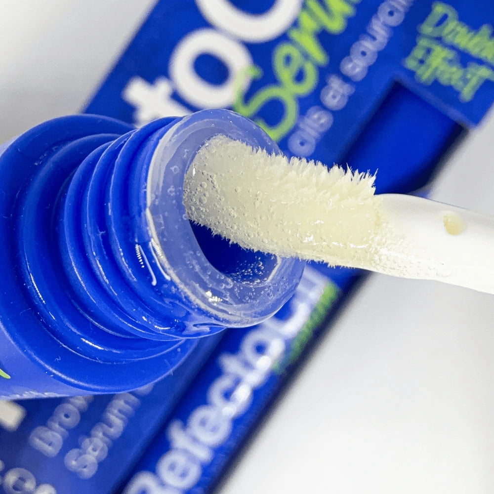 Close-up of a RefectoCil Lash Brow Booster with a applicator, brand 'RefectoCil' visible